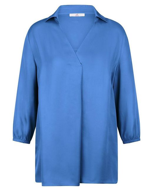 Emilia Lay Blue Bluse Mit 3/4 Arm, Gr. M