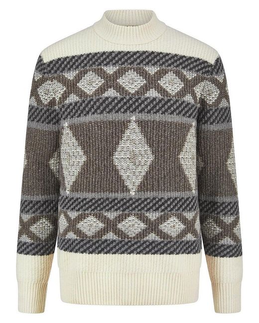 Bugatti Strickpullover in Gray für Herren