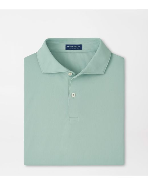 Peter Millar Green Soul Performance Mesh Polo for men