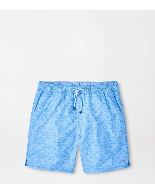 Peter Millar Blue Coronado Swim Trunk for men