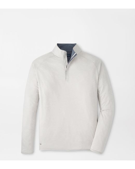 Peter Millar White Stealth Performance Quarter-Zip for men