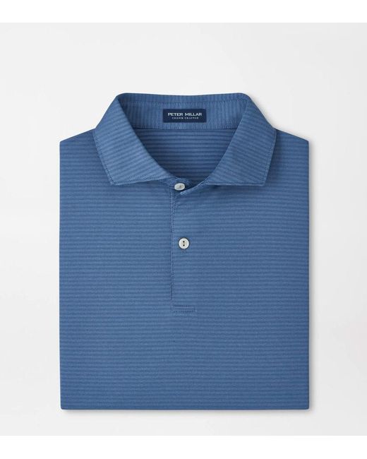 Peter Millar Blue Empire Performance Jersey Polo for men