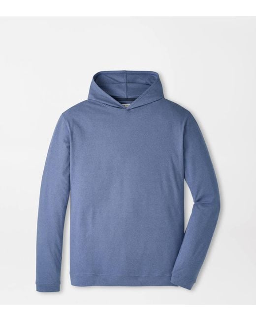 Peter Millar Blue Ardent Air Performance Hoodie for men