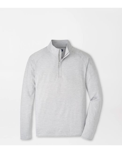 Peter Millar White Stealth Stripe Performance Quarter-Zip for men