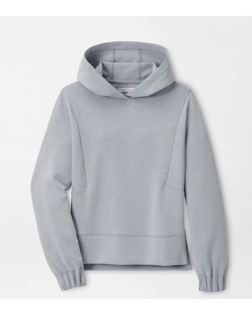 Peter Millar Gray Flora Knit Mélange Hoodie