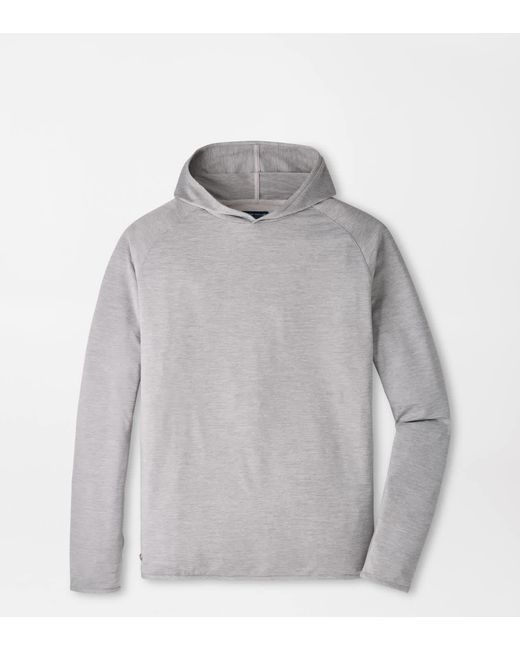 Peter Millar Gray Stealth Performance Hoodie for men