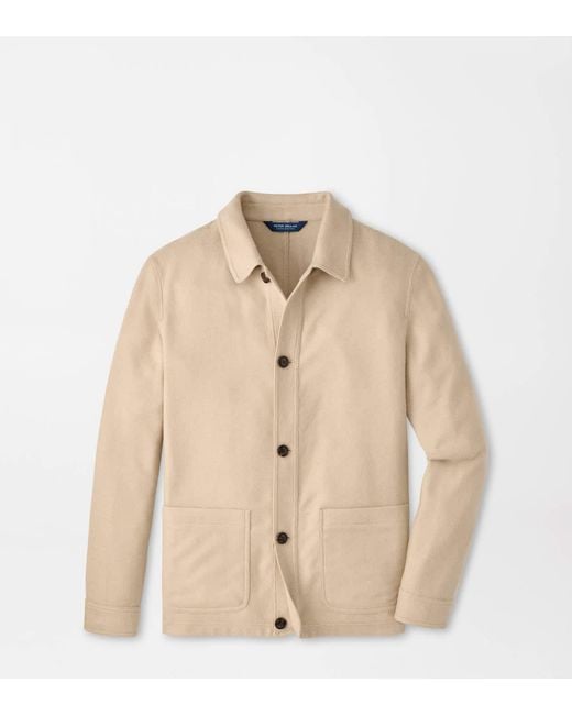 Peter Millar Natural Voyager Chore Coat for men