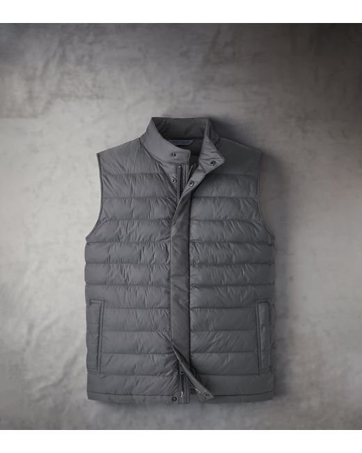 Peter Millar Gray Pursuit Quilted Gilet for men