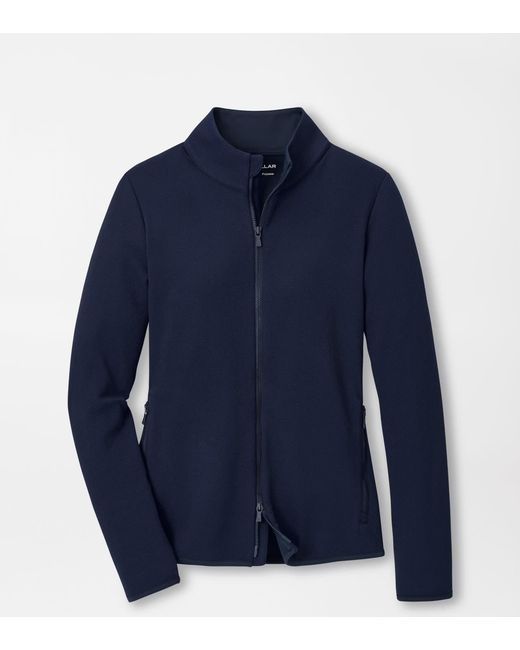 Peter Millar Blue Lumi-Knit Lite Performance Full Zip
