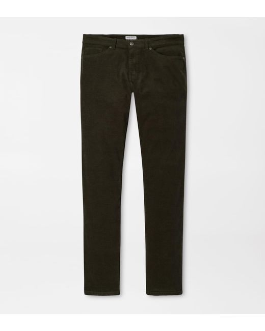 Peter Millar Gray Classic Comfort Corduroy Five Pocket Trouser for men
