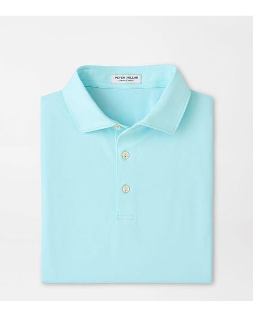 Peter Millar Blue Holden Performance Jersey Polo for men