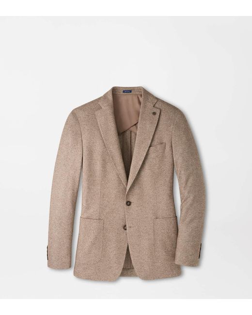 Peter Millar Brown Lancaster Knit Blazer for men