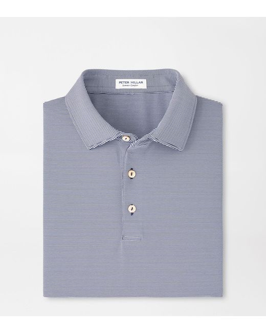 Peter Millar Blue Jubilee Performance Jersey Polo for men