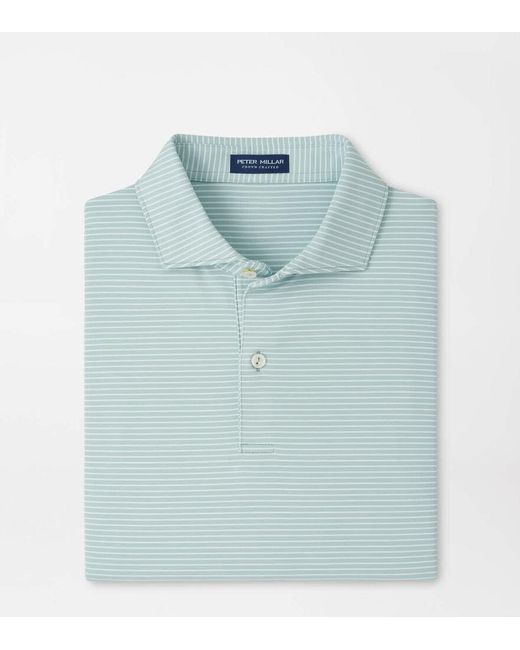 Peter Millar Blue Ballad Performance Jersey Polo for men