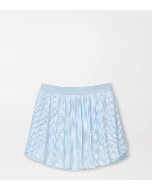Peter Millar Blue Mickey Bunker Stripes Micro Pleat Skort