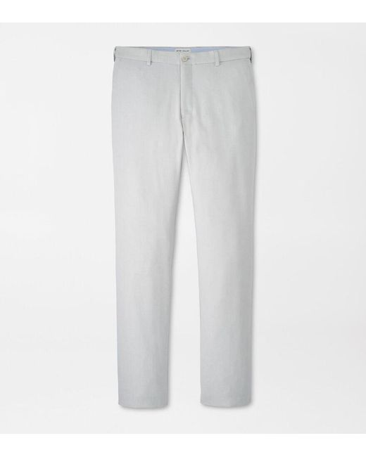 Peter Millar Gray Charlotte Performance Trouser for men