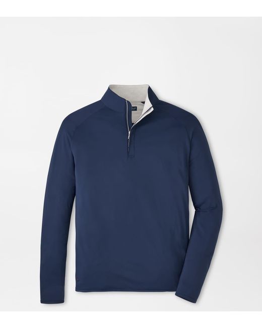 Peter Millar Blue Stealth Performance Quarter-Zip for men