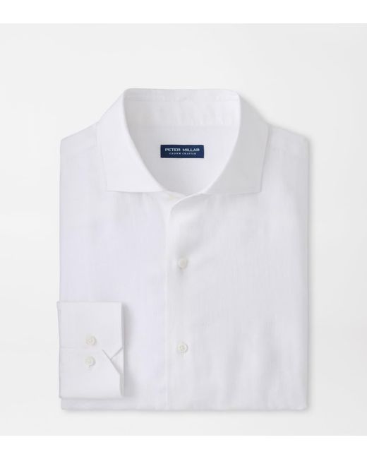 Peter Millar White Astino Lino Shirt for men