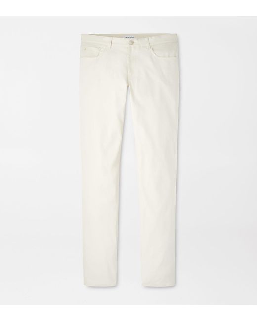Peter Millar White Eb66 Performance Five-Pocket Trouser for men