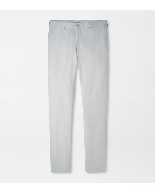 Peter Millar Gray Charlotte Performance Trouser for men