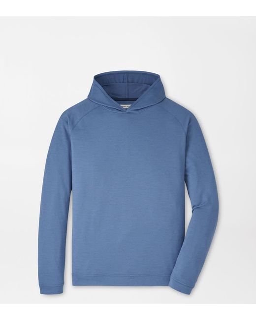 Peter Millar Blue Pine Performance Hoodie for men