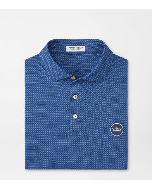 Peter Millar Blue Crown Seal Castellina Performance Jersey Polo for men