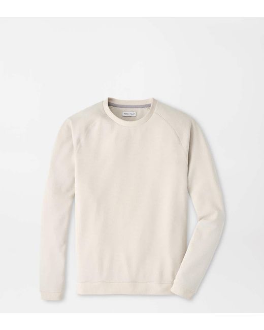 Peter Millar Natural Cradle Piqué Performance Crewneck for men