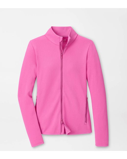 Peter Millar Pink Lumi-Knit Lite Performance Full Zip
