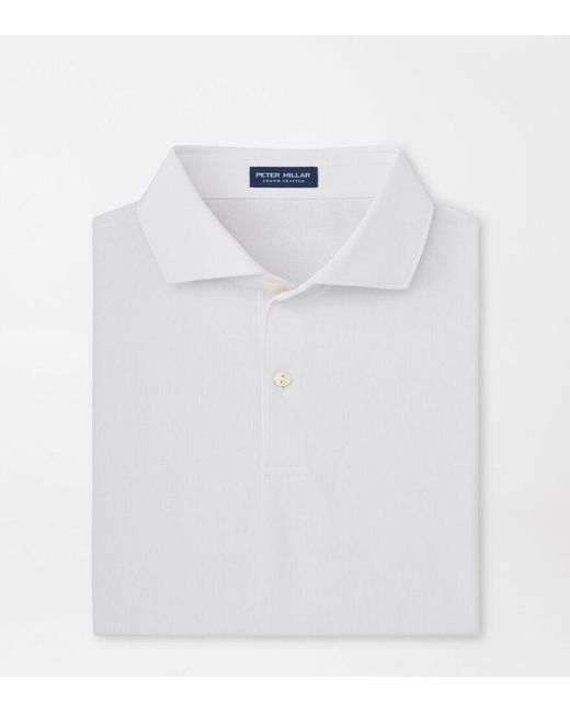 Peter Millar White Soul Performance Mesh Polo for men