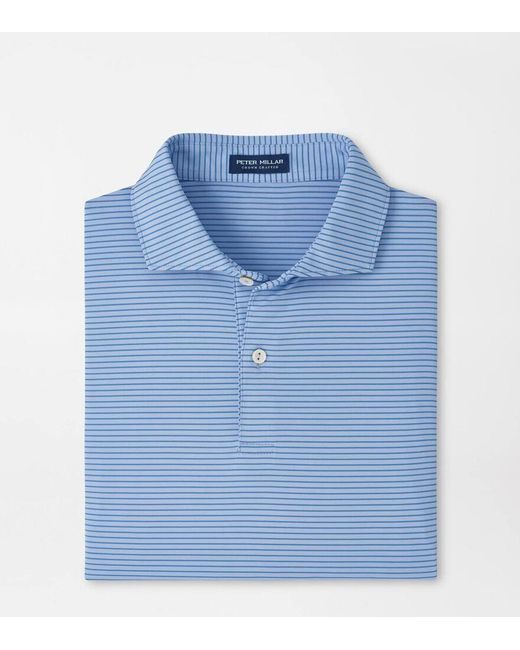 Peter Millar Blue Ballad Performance Jersey Polo for men