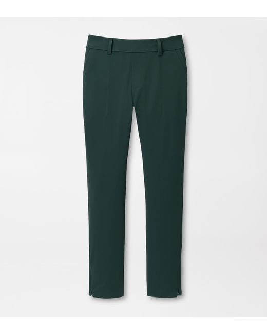 Peter Millar Green Bingham High Stretch Bonded Ankle Trouser