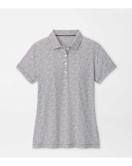Peter Millar Gray Courtside Charm Short-Sleeve Jersey Polo