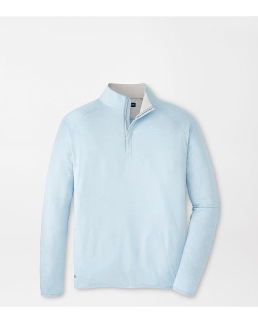 Peter Millar Blue Stealth Performance Quarter-Zip for men