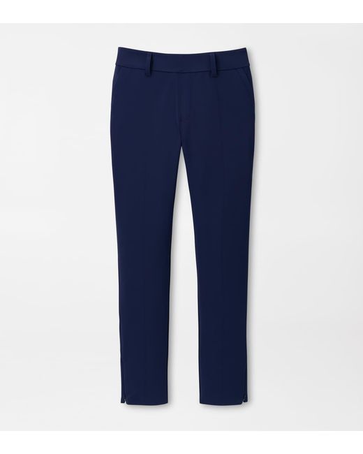 Peter Millar Blue Bingham High Stretch Bonded Ankle Trouser