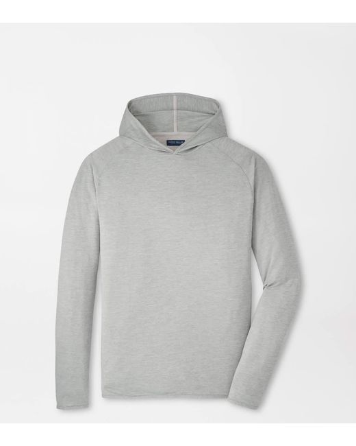 Peter Millar Gray Stealth Performance Hoodie for men