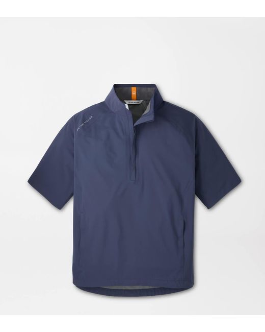 Peter Millar Blue Shield Short-Sleeve Rain Shell for men