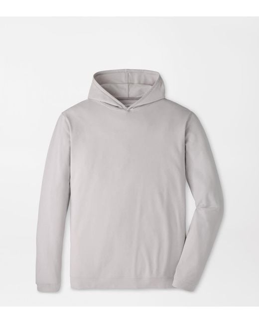 Peter Millar Gray Ardent Air Performance Hoodie for men