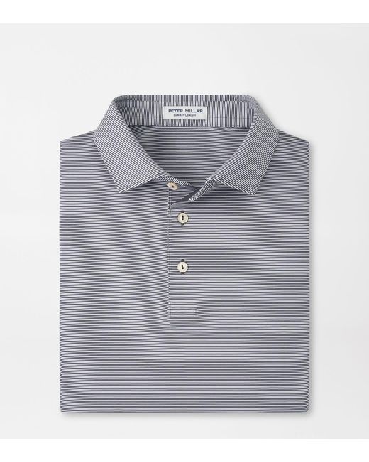 Peter Millar Blue Jubilee Performance Jersey Polo for men