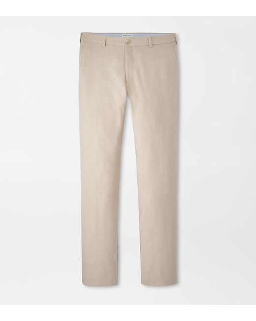 Peter Millar Natural Charlotte Performance Trouser for men