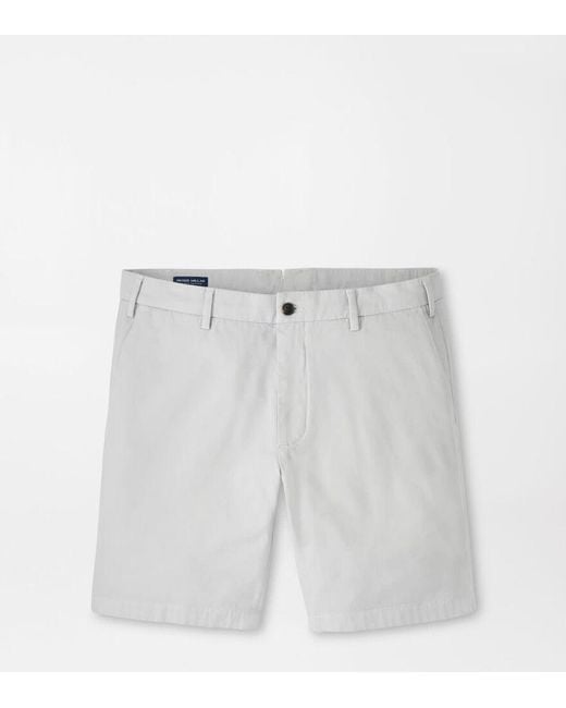 Peter Millar White Andrews Flat-Front Short for men