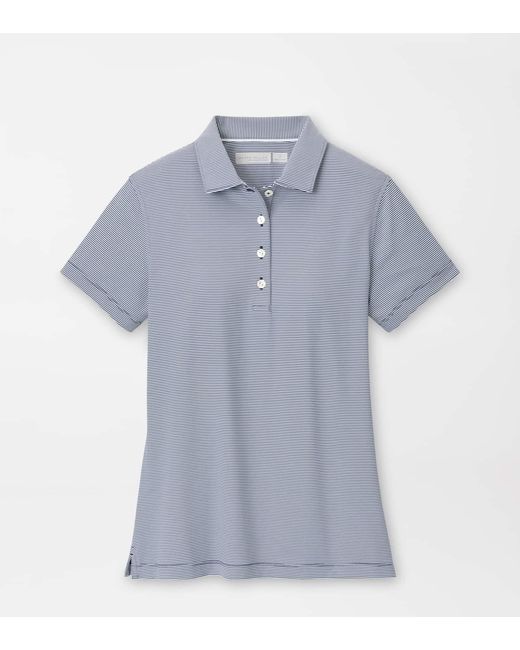 Peter Millar Gray Jubilee Short-Sleeve Button Polo