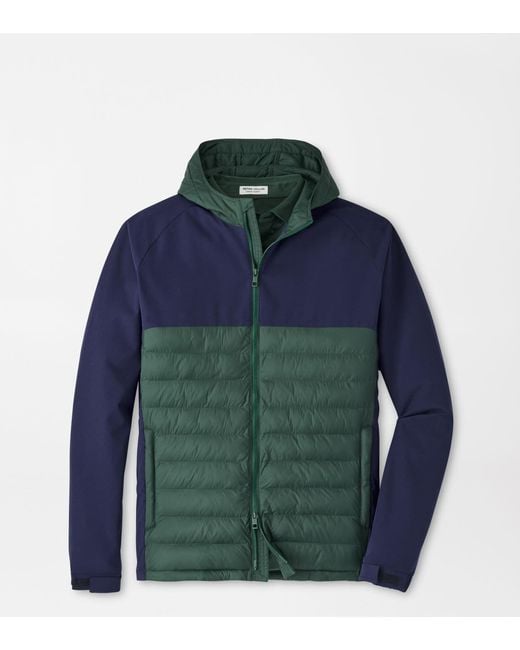 Peter Millar Blue Apex Hybrid Hoodie for men