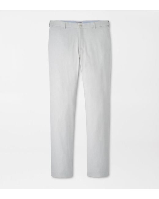 Peter Millar Gray Charlotte Performance Trouser for men