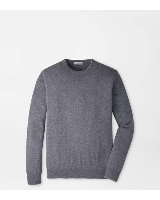 Peter Millar Gray Crown Heritage Cashmere Crewneck Jumper for men