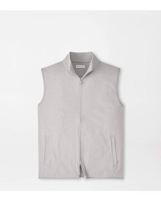 Peter Millar Gray Ardentair Performance Full-Zip Gilet for men
