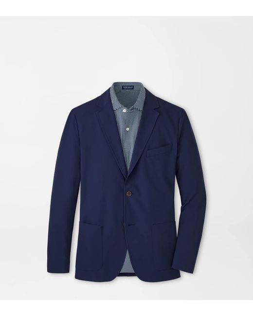 Peter Millar Blue Bingham Performance Blazer for men