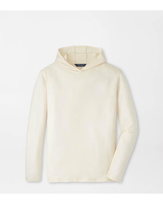 Peter Millar White Excursionist Flex Knit Hoodie for men