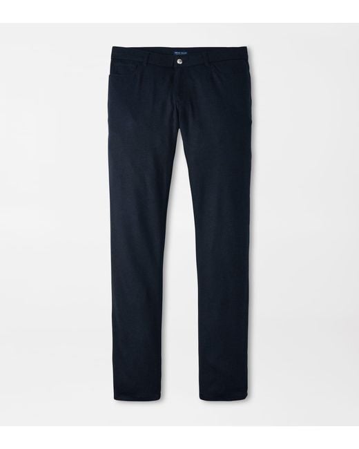 Peter Millar Blue Excursionist Flex Alpine Five-Pocket Trouser for men