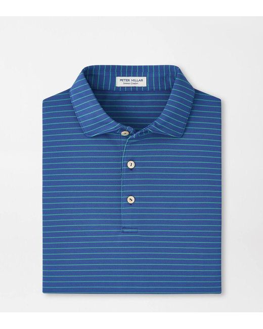 Peter Millar Blue Winston Performance Mesh Polo for men
