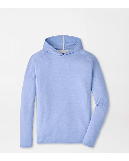 Peter Millar Blue Stealth Performance Hoodie for men